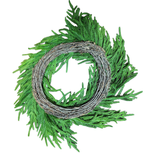 Natural Looking Lush Cedar Wreath - 24 Inches