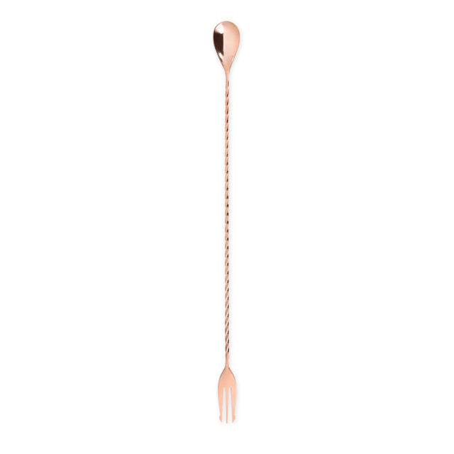 Summit-trident-barspoon-in-copper--viski®-Cocktail-&-Barware-Tool-Sets