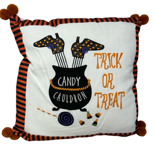 Trick or Treat Cauldron Pillow
