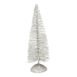 Radiant 9" White Bottle Brush Tree