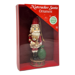 Santa Nutcracker Ornament