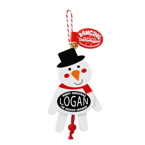 Dancing Wooden Ornament (L - Z) -