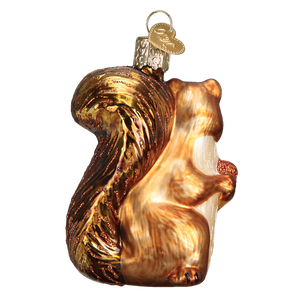 Squirrel Glass Ornaent