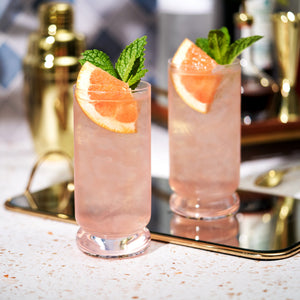 Mercury Crystal Highball Glasses, Set of 2