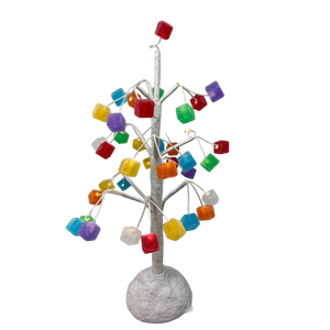 Lighted Holiday Square Gum Drop Tree
