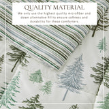 Reversible Christmas Comforter and Sham Set - Holiday / Lodge Odette Collection
