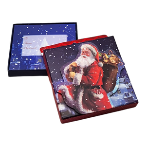 Gift Card Box - Square - Classic Santa