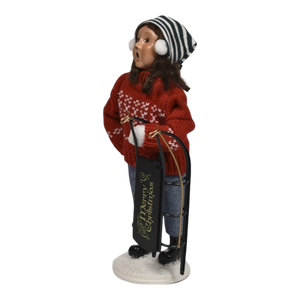 Winter Sports Family - Sledding Girl