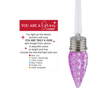 You Are A Gem Charm - Purple