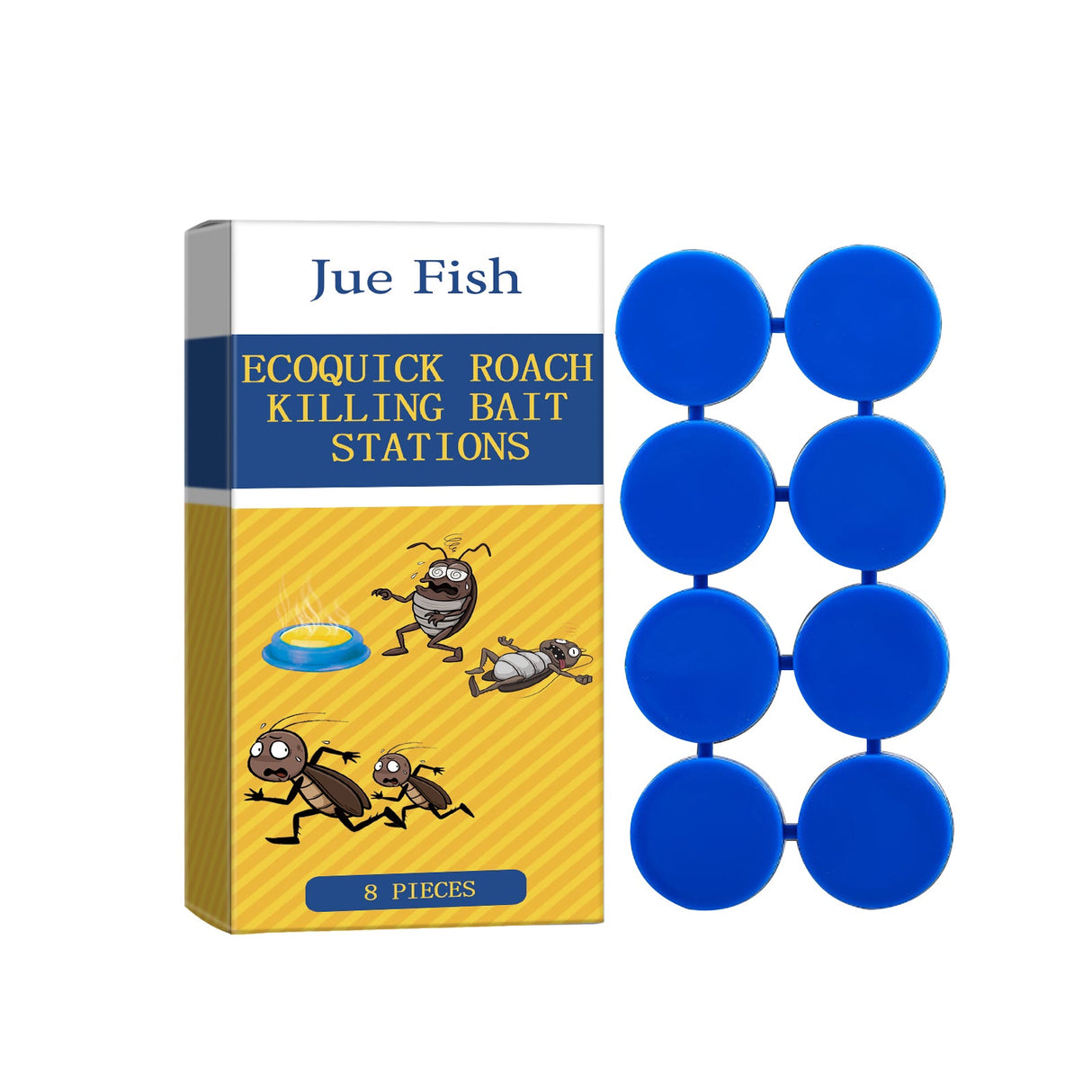 Cockroach Bait Station Paste 8pcs – Natural Formula, 90 Days Protection