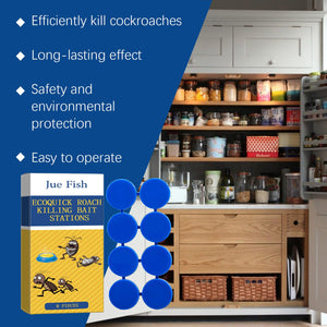 Cockroach Bait Station Paste 8pcs – Natural Formula, 90 Days Protection