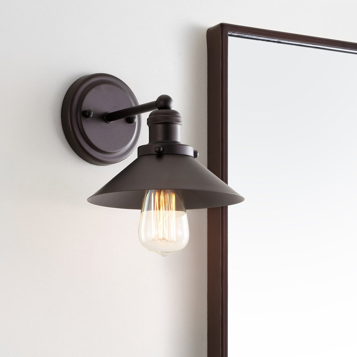 July 1 - light metal shade sconce - Tuesday Morning - Bathroom Vanity Lights