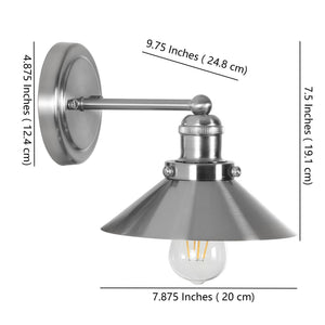 July 1 - light metal shade sconce - Tuesday Morning - Bathroom Vanity Lights