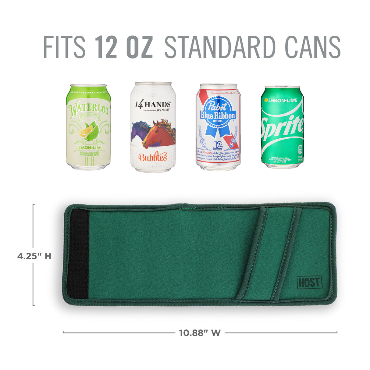 Insta-chill standard can sleeve in evergreen by host®