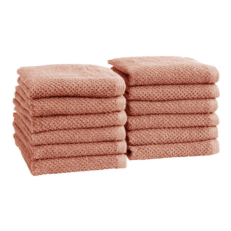 Cotton textured bath towel set - acacia collection