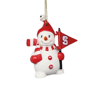 NC State Snowman Ornament