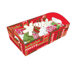 Cookie Tray With Cello Wrap - Merry Joy