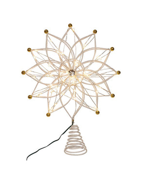 Radiant 12-Point Lighted Star Treetop - 14.5 Inches
