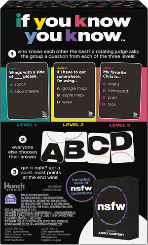 If You Know You Know Card Game