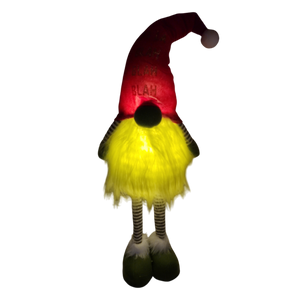 Lighted Grumpy Gnome - 2 Foot Tall - Fa La Blah Blah Blah