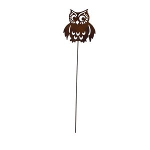 Owl Garden Stake - His
