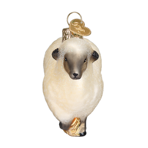Old World Christmas Sheep Glass Ornament