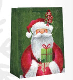 Country Christmas Gift Bag - Large - Santa Ho Ho Ho