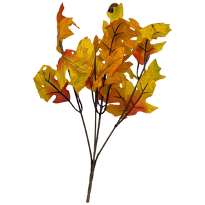 13-Inch Autumn Oak Leaf Bush