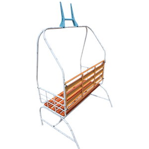 Metal Outdoor Gondola Bench - 6 Feet Tall