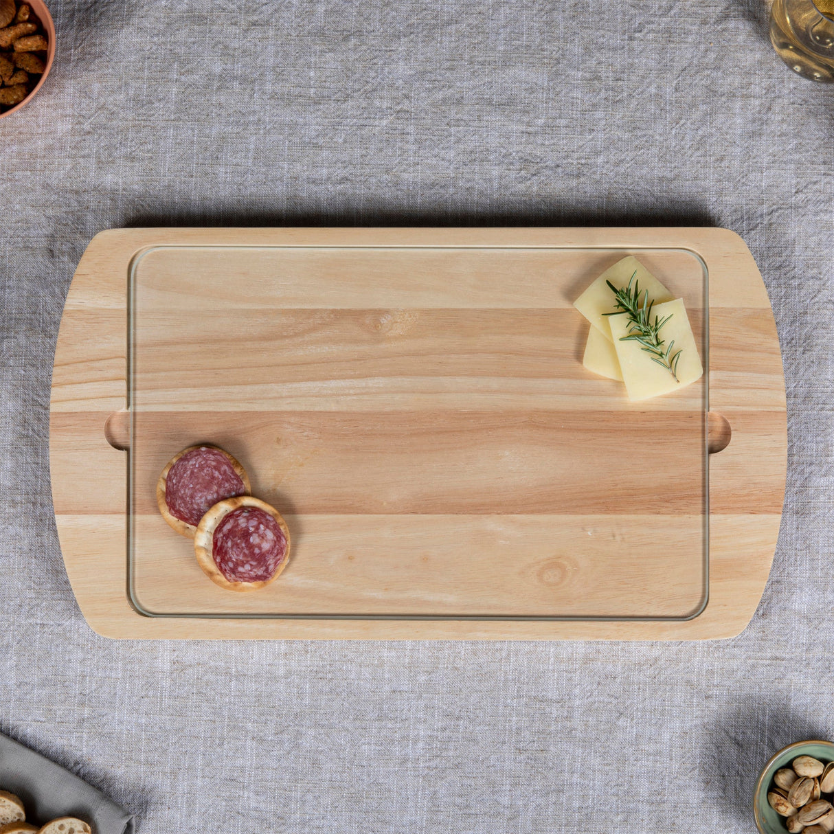 Billboard Glass Top Serving Tray