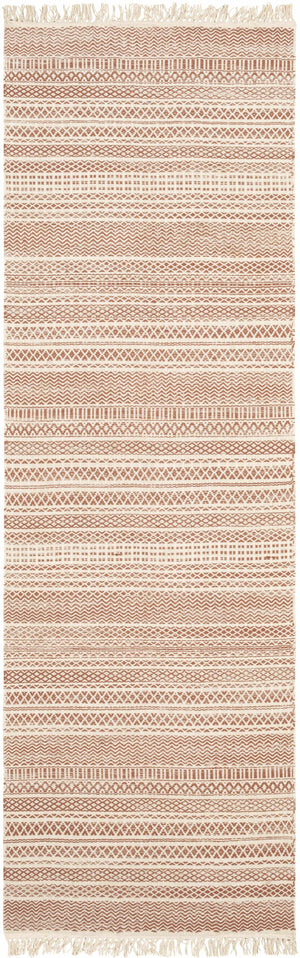 Kalinga Red/Cream Flatweave Wool Rug - Clearance