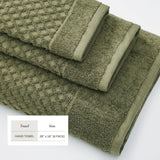 Cotton diamond waffle weave bath towel set - grayson collection