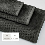 Cotton textured bath towel set - acacia collection