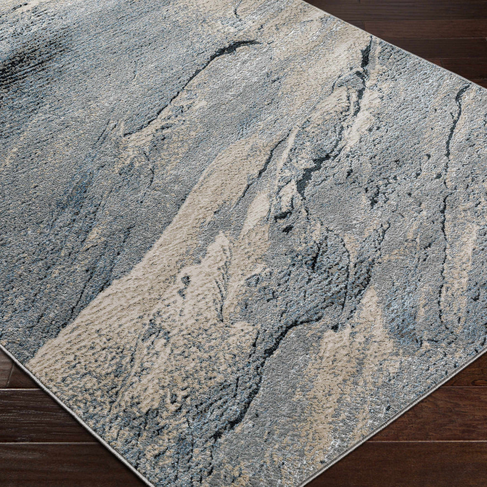 Kaytitinga Blue Marble Rug - Clearance