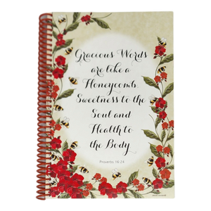 Wirebound 6X9 Unlined Journal - Sweetness for the Soul