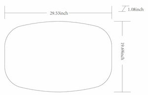 Kopparberg Metallic Silver Gold Frame Round Mirror