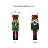 Hans the Holiday Nutcracker Stained Glass Window Panel