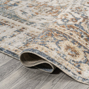 Keesha Bold Distressed Medallion Low - Pile Machine - Washable Area Rug - Tuesday Morning - Area Rugs