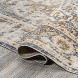 Keesha Bold Distressed Medallion Low - Pile Machine - Washable Runner Rug - Tuesday Morning - Runner Rugs