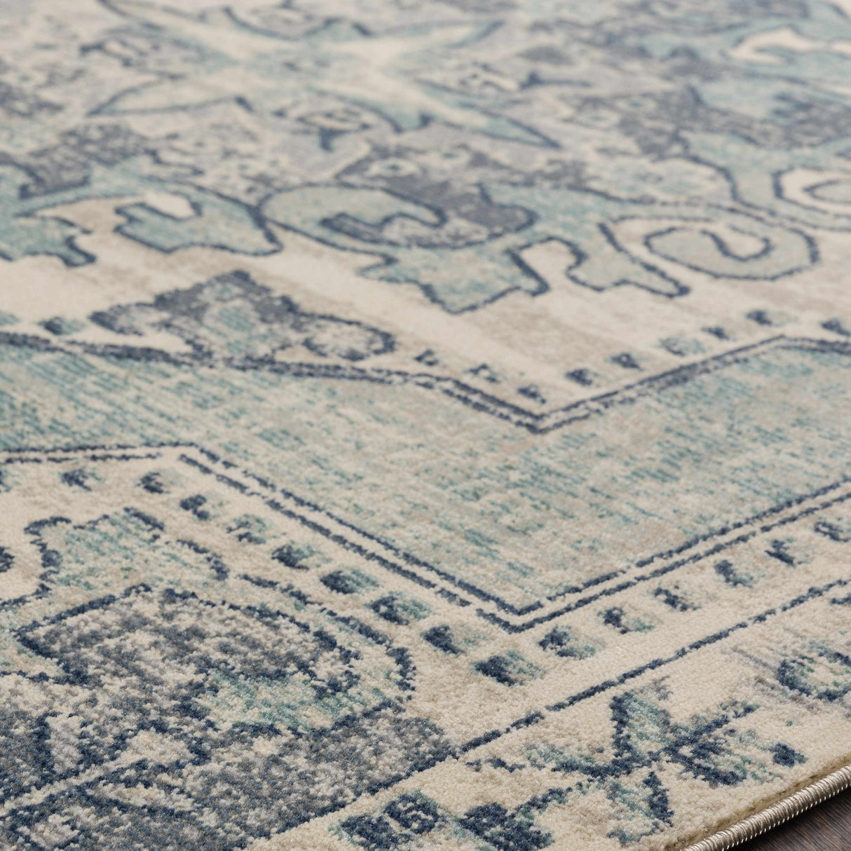 Kenmare Blue Medallion Rug - Clearance