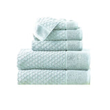 Cotton diamond waffle weave bath towel set - grayson collection