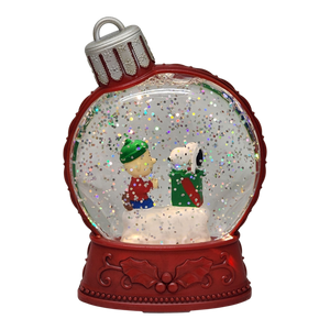 Peanuts Lighted Holiday Shimmer - Charlie Brown and Snoopy