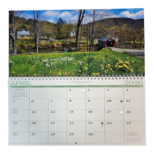2026 Covered Bridges Panoramic Wall Calendar
