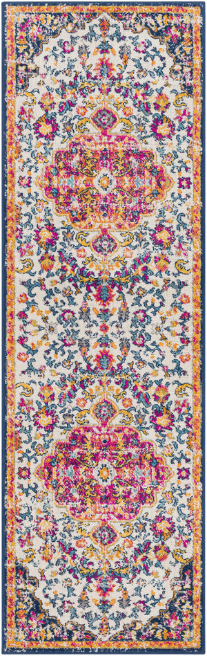Kialla Magenta & Burnt Orange Area Rug