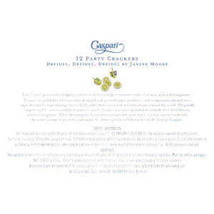 Dreidel, Dreidel, Dreidel Celebration Crackers - includes 12 Celebration Crackers