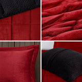 King plush to sherpa down alternative comforter set - Tuesday Morning - Quilts & Comforters