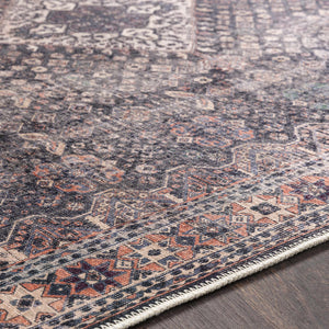 Kittrell Vintage Flat Pile Washable Rug - Clearance