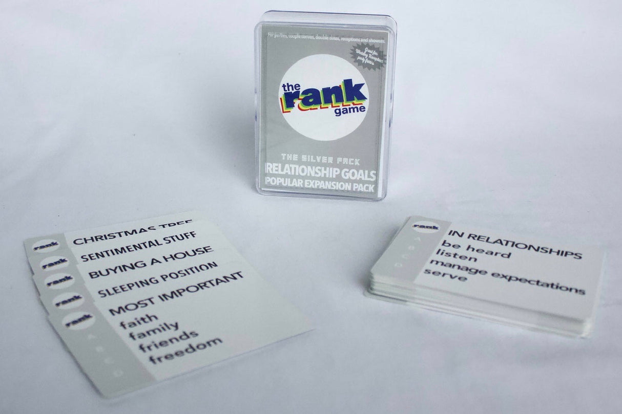 The Rank Game Expansion Pack: Relationship Goals (Silver Pack)