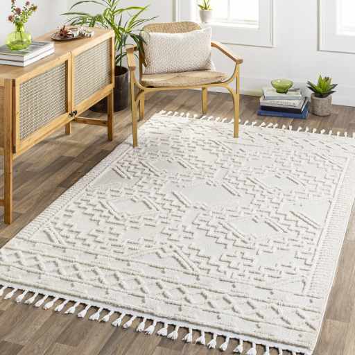 Kalkan High/Low Pile Rug with Tassels - Clearance