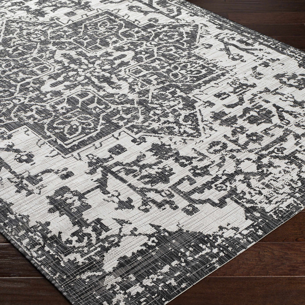 Charcoal Kilmacolm Indoor & Outdoor Area Rug - Clearance